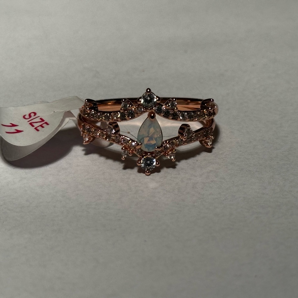 White Opal Ring